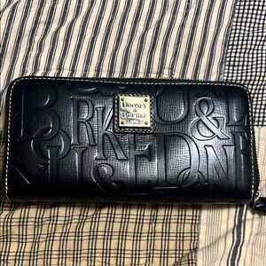Dooney & Bourke Black Embossed Wallet